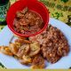 Goat Jollof Rice Beans or Plantains